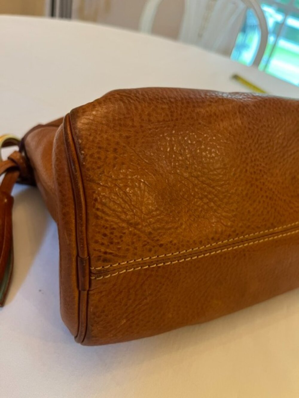 DOONEY & BOURKE | Florentine Tassel Leather Hobo Shoulder Bag - Picture 8 of 16